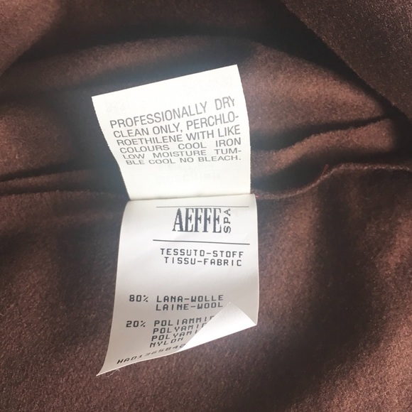 Vintage: Moschino Cheap + Chic 𖠌 Nuts Skirt 𖠌 Chocolate Wool Wood Chip Fringe - Picture 10 of 12